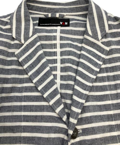 VAN（ヴァン）VAN (ヴァン) ジャケット グレー×ホワイト サイズ:ＬＬの古着・服飾アイテム