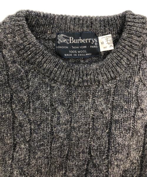 Burberry's（バーバリーズ）Burberry's (バーバリーズ) 厚手ニット グレー サイズ:SIZE Mの古着・服飾アイテム