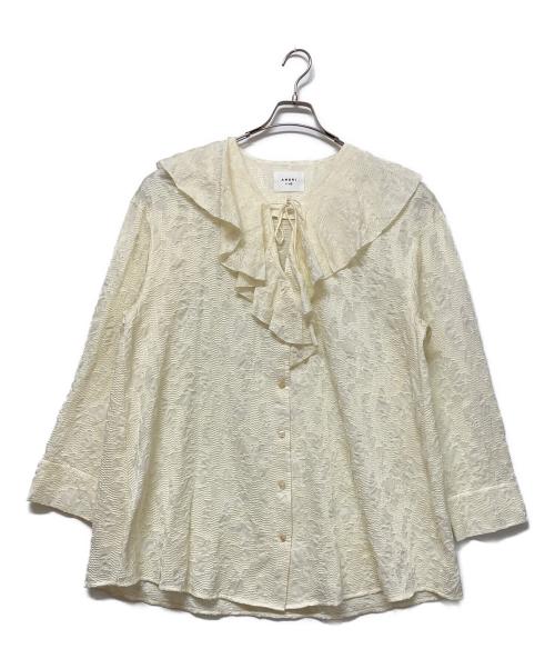 Ameri（アメリ）AMERI (アメリ) 長袖ブラウス ベージュ サイズ:Freeの古着・服飾アイテム
