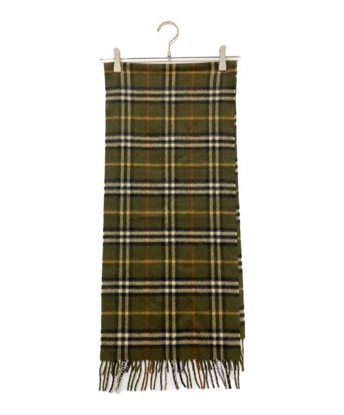 Burberry's（バーバリーズ）Burberry's (バーバリーズ) マフラー グリーンの古着・服飾アイテム