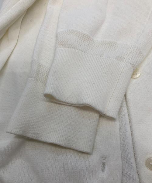 LACOSTE（ラコステ）LACOSTE (ラコステ) 薄手カーディガン ホワイト サイズ:SIZE 34の古着・服飾アイテム