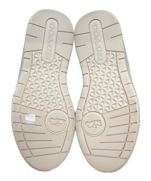 COACH（コーチ）COACH (コーチ) プラットフォーム スニーカー シルバー サイズ:24.5の古着・服飾アイテム