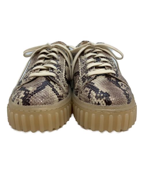 CLARKS（クラークス）CLARKS (クラークス) メイヒルウォーク ブラウン×ベージュ サイズ:24の古着・服飾アイテム
