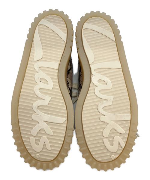 CLARKS（クラークス）CLARKS (クラークス) メイヒルウォーク ブラウン×ベージュ サイズ:24の古着・服飾アイテム