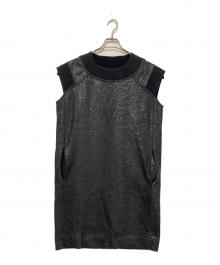MM6 Maison Margiela（エムエムシックスメゾンマルジェラ）の古着「ノースリーブワンピース」｜ブラック