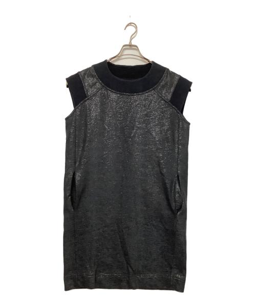 MM6 Maison Margiela（エムエムシックスメゾンマルジェラ）MM6 Maison Margiela (エムエムシックスメゾンマルジェラ) ノースリーブワンピース ブラック サイズ:Lの古着・服飾アイテム