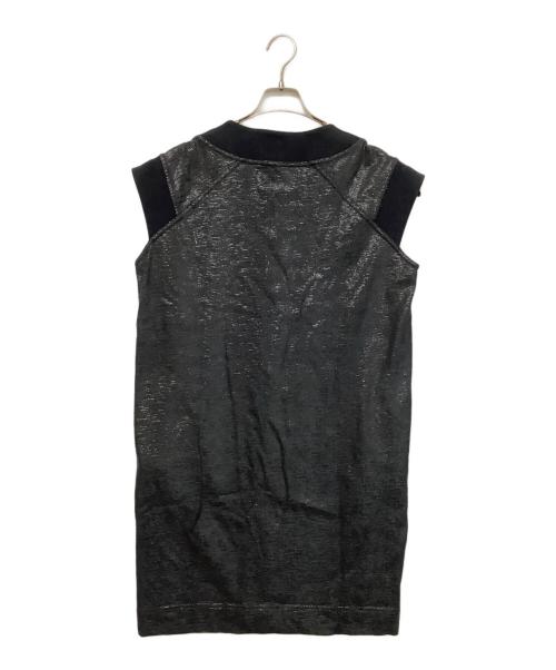MM6 Maison Margiela（エムエムシックスメゾンマルジェラ）MM6 Maison Margiela (エムエムシックスメゾンマルジェラ) ノースリーブワンピース ブラック サイズ:Lの古着・服飾アイテム