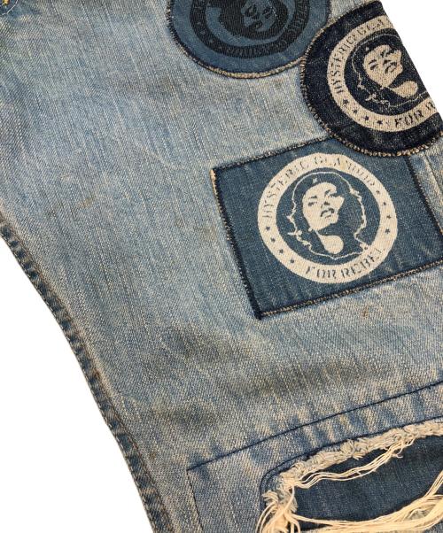 Hysteric Glamour（ヒステリックグラマー）Hysteric Glamour (ヒステリックグラマー) デニムパンツ インディゴ サイズ:SIZE Sの古着・服飾アイテム
