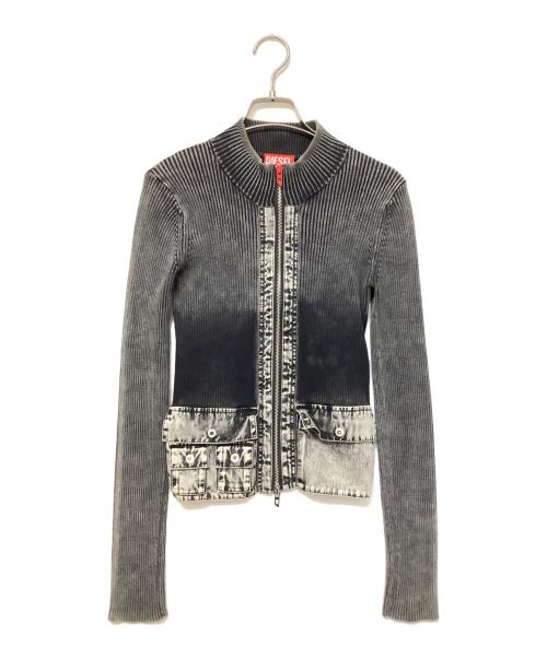 DIESEL（ディーゼル）DIESEL (ディーゼル) ジップジャケット グレー サイズ:SIZE Sの古着・服飾アイテム
