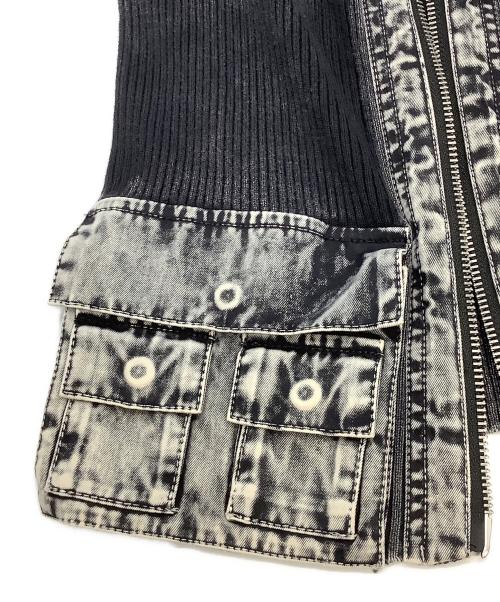 DIESEL（ディーゼル）DIESEL (ディーゼル) ジップジャケット グレー サイズ:SIZE Sの古着・服飾アイテム