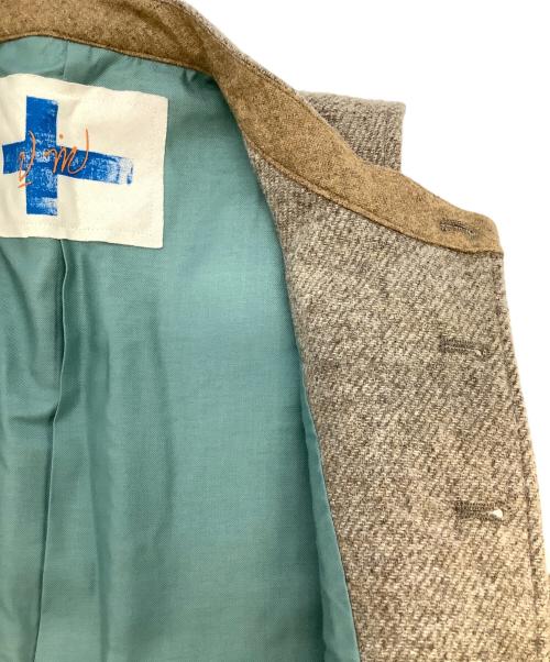 vm（ヴーム）vm (ヴーム) ベストジャケット ベージュの古着・服飾アイテム