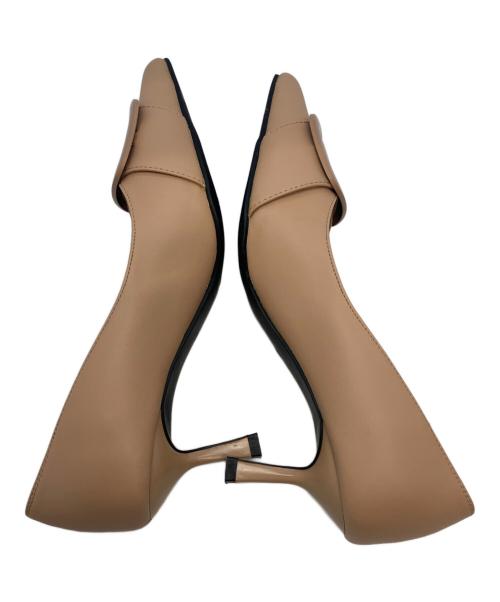 NATURAL FLEX（ナチュラルフレックス）NATURAL FLEX (ナチュラルフレックス) ヒールパンプス ベージュ サイズ:23.5の古着・服飾アイテム
