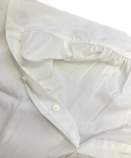 MACPHEE（マカフィー）MACPHEE (マカフィー) コットンブロード スタンドカラーチュニックブラウス ホワイト サイズ:36の古着・服飾アイテム