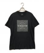 COACHコーチ）の古着「シグネチャー スクエア Tシャツ」｜ブラック