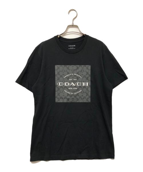 COACH（コーチ）COACH (コーチ) シグネチャー スクエア Tシャツ ブラック サイズ:SIZE Sの古着・服飾アイテム