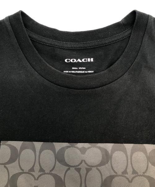 COACH（コーチ）COACH (コーチ) シグネチャー スクエア Tシャツ ブラック サイズ:SIZE Sの古着・服飾アイテム
