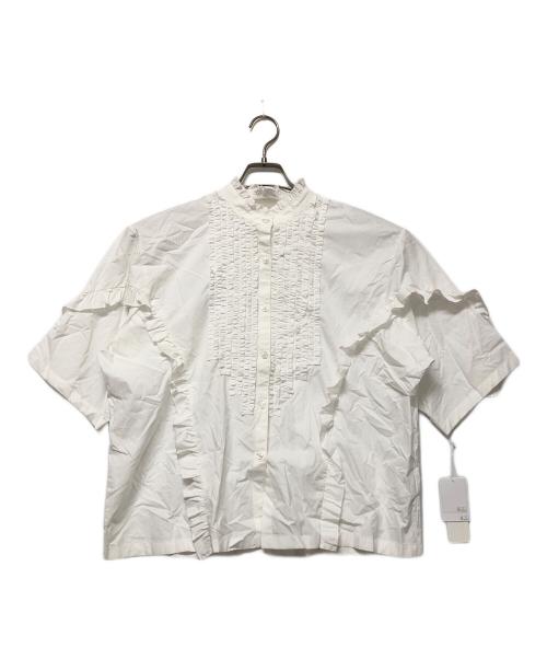mici（ミチ）mici (ミチ) 長袖ブラウス ホワイト サイズ:Freeの古着・服飾アイテム
