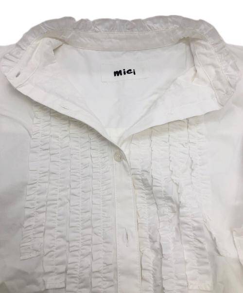 mici（ミチ）mici (ミチ) 長袖ブラウス ホワイト サイズ:Freeの古着・服飾アイテム