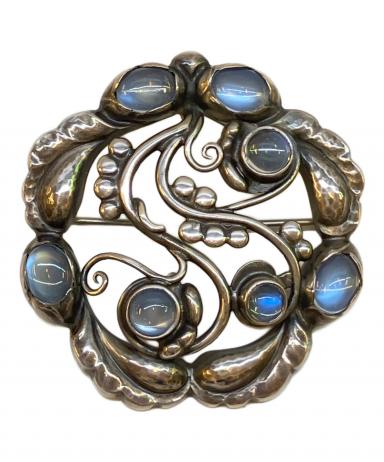 希少  ジョージ・ジェンセン ムーンブロッサム　ブローチ 中古・古着通販】Georg Jensen (ジョージジェンセン) ムーンライト