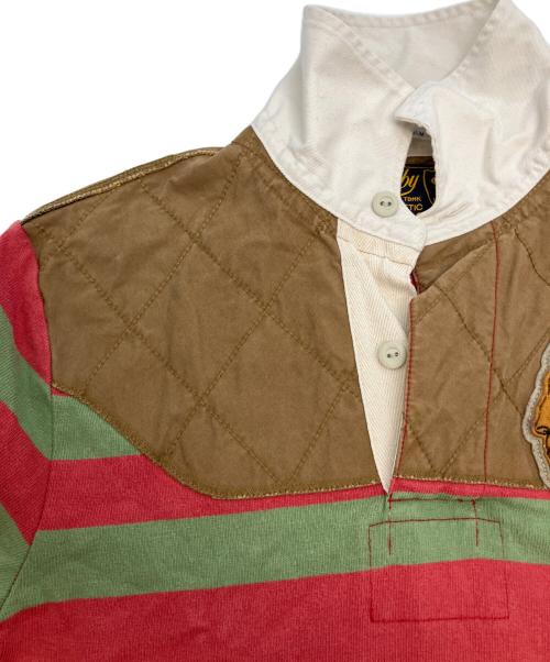 RALPH LAUREN（ラルフローレン）RALPH LAUREN (ラルフローレン) ラガーシャツ ブラウン×レッド×ホワイト サイズ:SIZE Sの古着・服飾アイテム