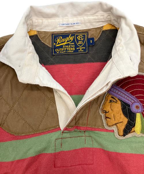 RALPH LAUREN（ラルフローレン）RALPH LAUREN (ラルフローレン) ラガーシャツ ブラウン×レッド×ホワイト サイズ:SIZE Sの古着・服飾アイテム