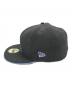 New Era (ニューエラ) キャップ ブラック×ブルー：3000円