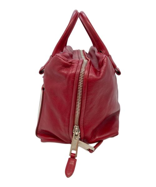 MARC JACOBS（マークジェイコブス）MARC JACOBS (マークジェイコブス) ハンドバッグ レッド×ホワイトの古着・服飾アイテム