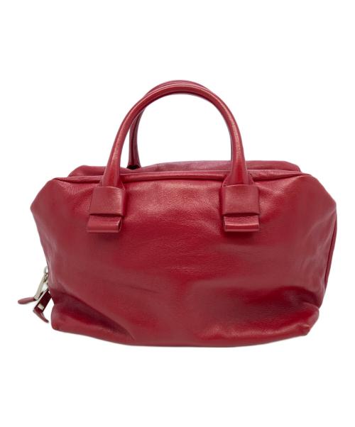 MARC JACOBS（マークジェイコブス）MARC JACOBS (マークジェイコブス) ハンドバッグ レッド×ホワイトの古着・服飾アイテム