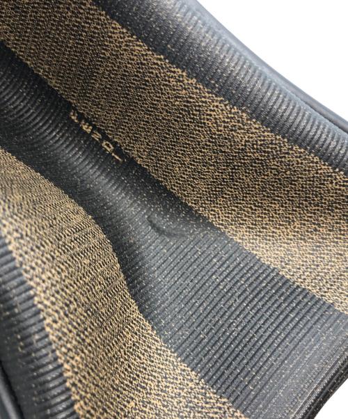 FENDI（フェンディ）FENDI (フェンディ) ペカン柄2WAYハンドバッグ ブラック×ブラウンの古着・服飾アイテム