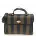 FENDI（フェンディ）の古着「ペカン柄2WAYハンドバッグ」｜ブラック×ブラウン