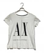 ARMANI EXCHANGEアルマーニ エクスチェンジ）の古着「半袖Tシャツ」｜ホワイト×ブラック