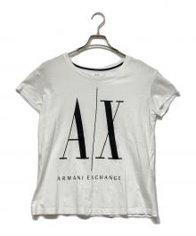 ARMANI EXCHANGE（アルマーニ エクスチェンジ）の古着「半袖Tシャツ」｜ホワイト×ブラック