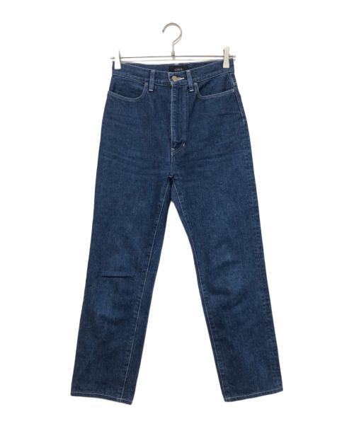 LOEFF（ロエフ）LOEFF (ロエフ) デニムスラックスパンツ ネイビー サイズ:SIZE 00の古着・服飾アイテム