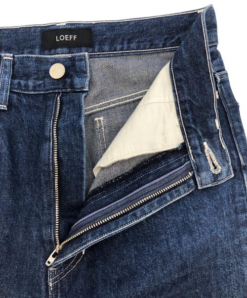 LOEFF（ロエフ）LOEFF (ロエフ) デニムスラックスパンツ ネイビー サイズ:SIZE 00の古着・服飾アイテム