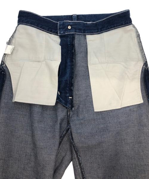 LOEFF（ロエフ）LOEFF (ロエフ) デニムスラックスパンツ ネイビー サイズ:SIZE 00の古着・服飾アイテム