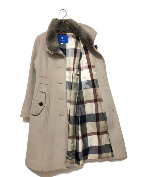 BLUE LABEL CRESTBRIDGE（ブルーレーベルクレストブリッジ）BLUE LABEL CRESTBRIDGE (ブルーレーベルクレストブリッジ) ウールコート グレー サイズ:36の古着・服飾アイテム