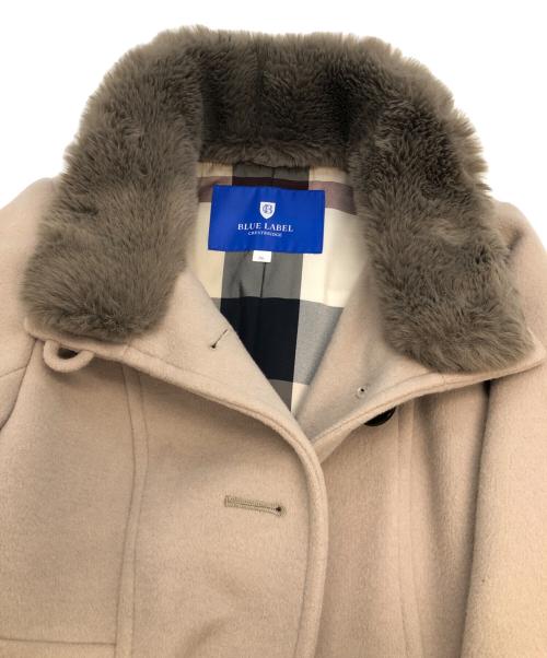 BLUE LABEL CRESTBRIDGE（ブルーレーベルクレストブリッジ）BLUE LABEL CRESTBRIDGE (ブルーレーベルクレストブリッジ) ウールコート グレー サイズ:36の古着・服飾アイテム