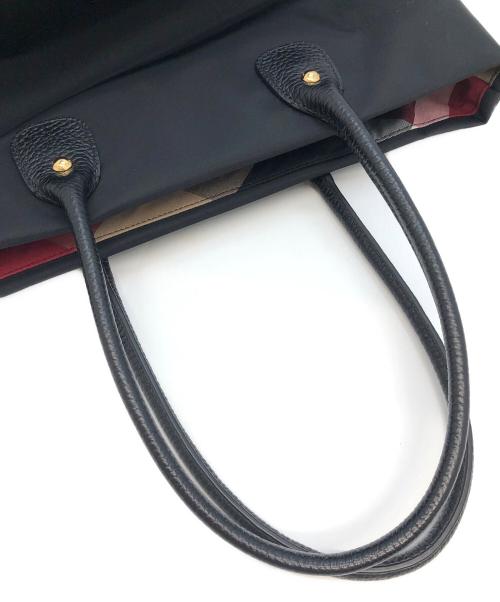 BLUE LABEL CRESTBRIDGE（ブルーレーベルクレストブリッジ）BLUE LABEL CRESTBRIDGE (ブルーレーベルクレストブリッジ) ナイロントートバッグ ブラックの古着・服飾アイテム
