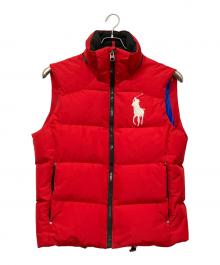 POLO RALPH LAUREN（ポロ・ラルフローレン）の古着「ダウンベスト」｜レッド