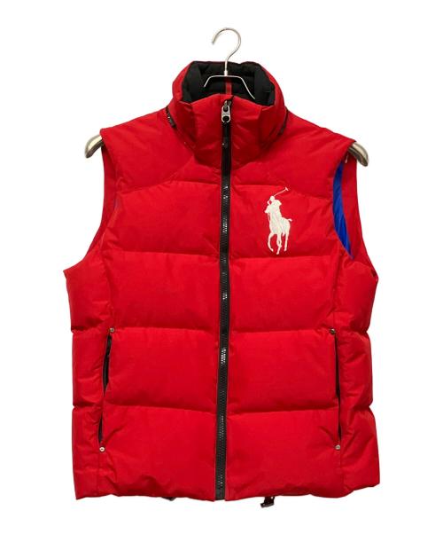 POLO RALPH LAUREN（ポロ・ラルフローレン）POLO RALPH LAUREN (ポロ・ラルフローレン) ダウンベスト レッド サイズ:SIZE Mの古着・服飾アイテム