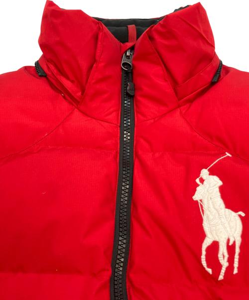 POLO RALPH LAUREN（ポロ・ラルフローレン）POLO RALPH LAUREN (ポロ・ラルフローレン) ダウンベスト レッド サイズ:SIZE Mの古着・服飾アイテム