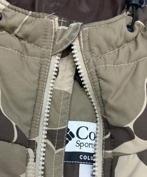 Columbia（コロンビア）Columbia (コロンビア) 中綿ジャケット ベージュ×ブラウン サイズ:XLの古着・服飾アイテム