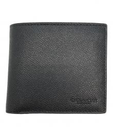 COACH（コーチ）の古着「2つ折り財布」｜ブラック