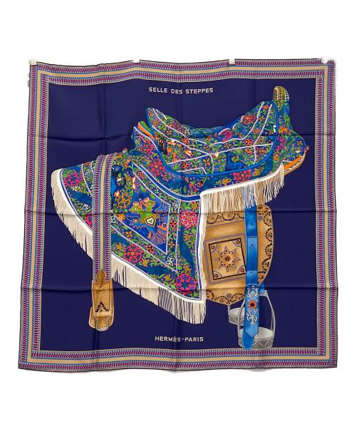 HERMES（エルメス）HERMES (エルメス) Selle des Steppes ネイビーの古着・服飾アイテム