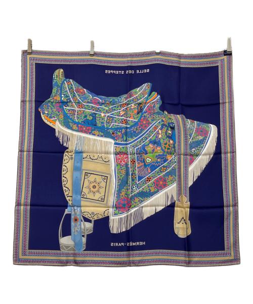 HERMES（エルメス）HERMES (エルメス) Selle des Steppes ネイビーの古着・服飾アイテム