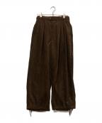 JOURNAL STANDARD HOMESTEADジャーナルスタンダード ホームステッド）の古着「Corded AirCrew PT」｜ブラウン