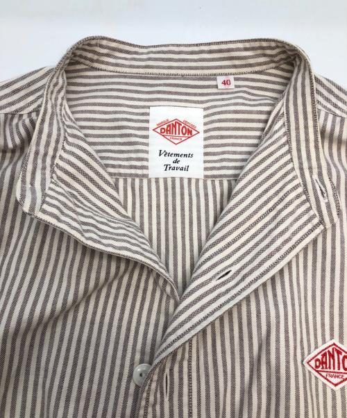 DANTON（ダントン）DANTON (ダントン) 長袖シャツ ブラウン サイズ:SIZE 40の古着・服飾アイテム
