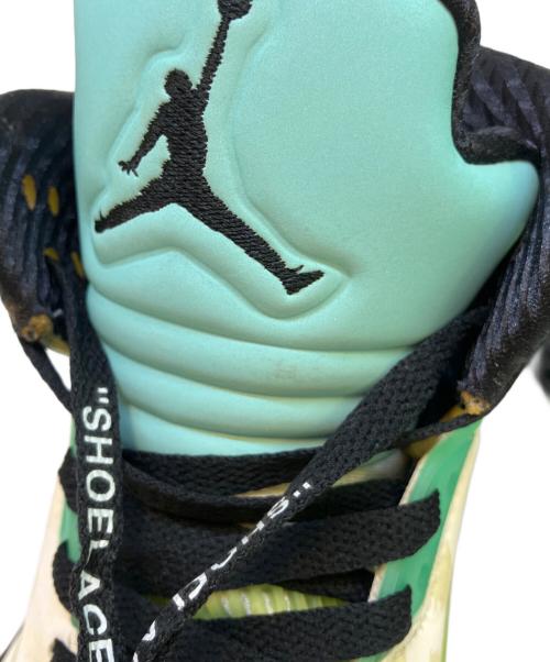 NIKE（ナイキ）NIKE (ナイキ) Air Jordan 5　ハイカットスニーカー ホワイト×グリーン サイズ:SIZE 28cmの古着・服飾アイテム