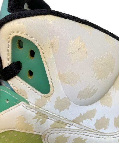 NIKE（ナイキ）NIKE (ナイキ) Air Jordan 5　ハイカットスニーカー ホワイト×グリーン サイズ:SIZE 28cmの古着・服飾アイテム