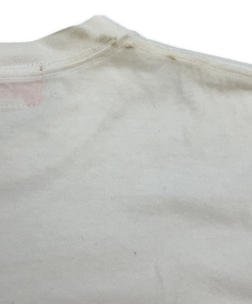 KIKS TYO（キックスティーワイオー）KIKS TYO (キックスティーワイオー) 半袖Tシャツ ホワイト×オレンジ サイズ:Lの古着・服飾アイテム